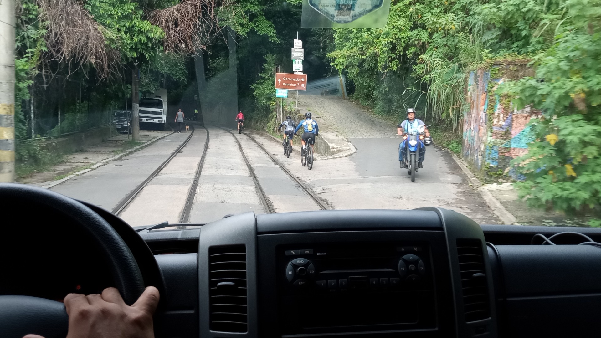 Busses & all other-sized vehicles; for bicyclists ~ a very challenging workout!